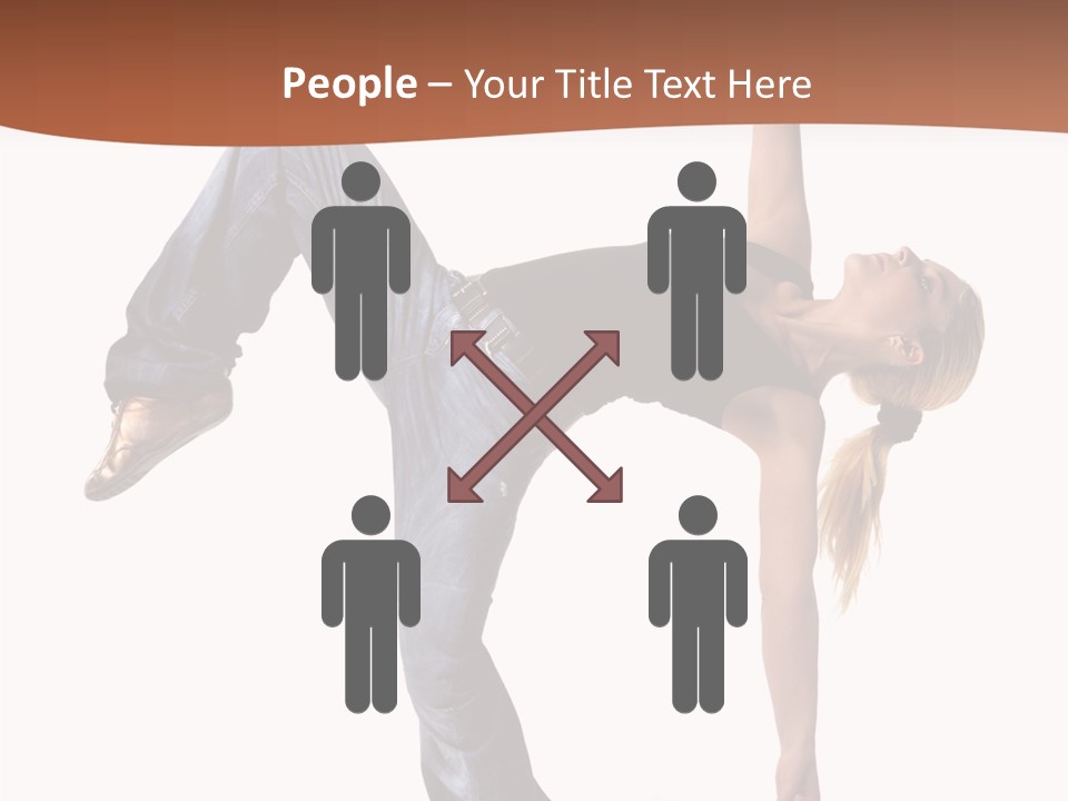 Breakdancing Ballerina Jeans PowerPoint Template