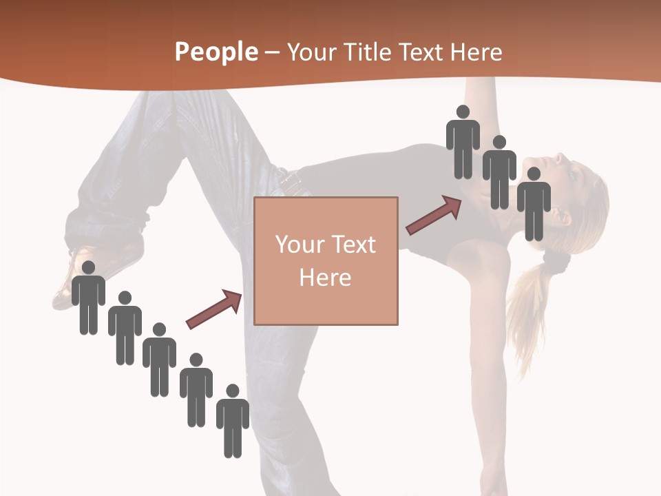 Breakdancing Ballerina Jeans PowerPoint Template