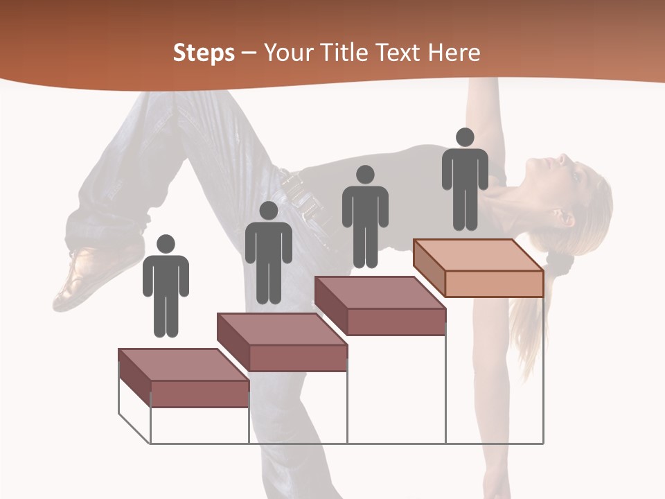 Breakdancing Ballerina Jeans PowerPoint Template