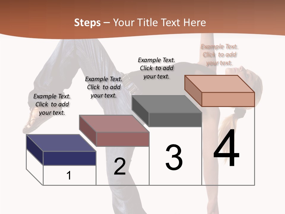 Breakdancing Ballerina Jeans PowerPoint Template