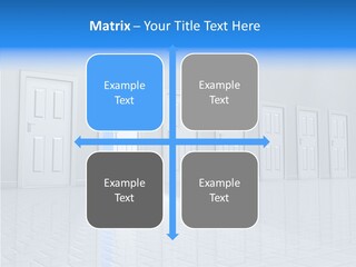 Blue Choice Leave PowerPoint Template