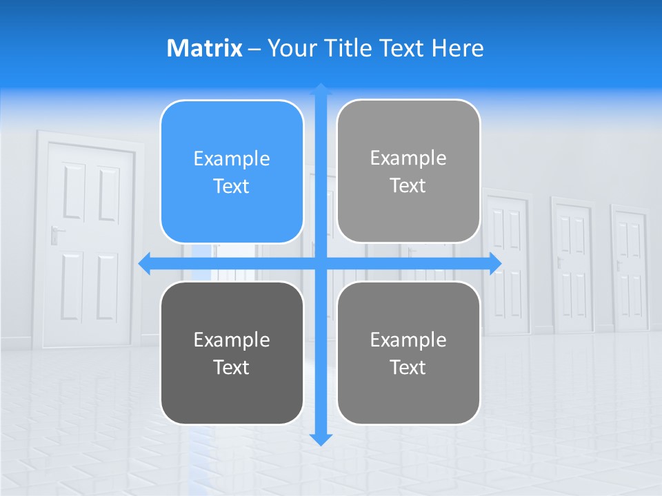 Blue Choice Leave PowerPoint Template