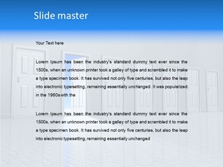 Blue Choice Leave PowerPoint Template