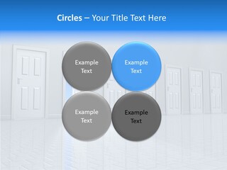 Blue Choice Leave PowerPoint Template