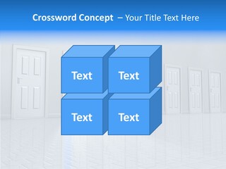 Blue Choice Leave PowerPoint Template