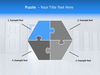 Blue Choice Leave PowerPoint Template