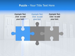 Blue Choice Leave PowerPoint Template