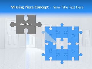 Blue Choice Leave PowerPoint Template