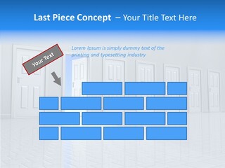 Blue Choice Leave PowerPoint Template