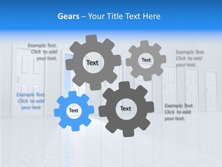 Blue Choice Leave PowerPoint Template