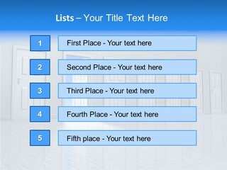 Blue Choice Leave PowerPoint Template
