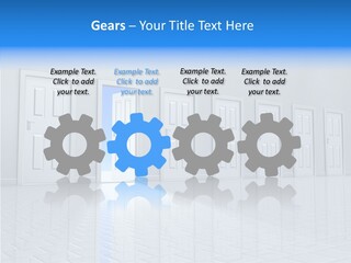Blue Choice Leave PowerPoint Template
