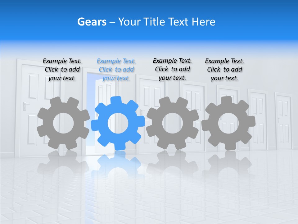 Blue Choice Leave PowerPoint Template