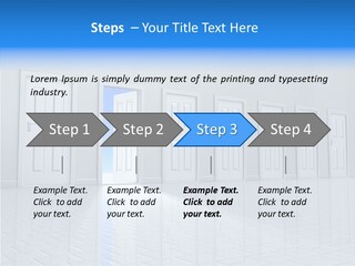 Blue Choice Leave PowerPoint Template
