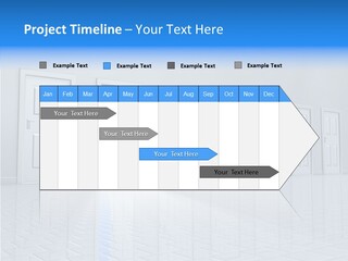Blue Choice Leave PowerPoint Template