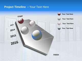 Blue Choice Leave PowerPoint Template