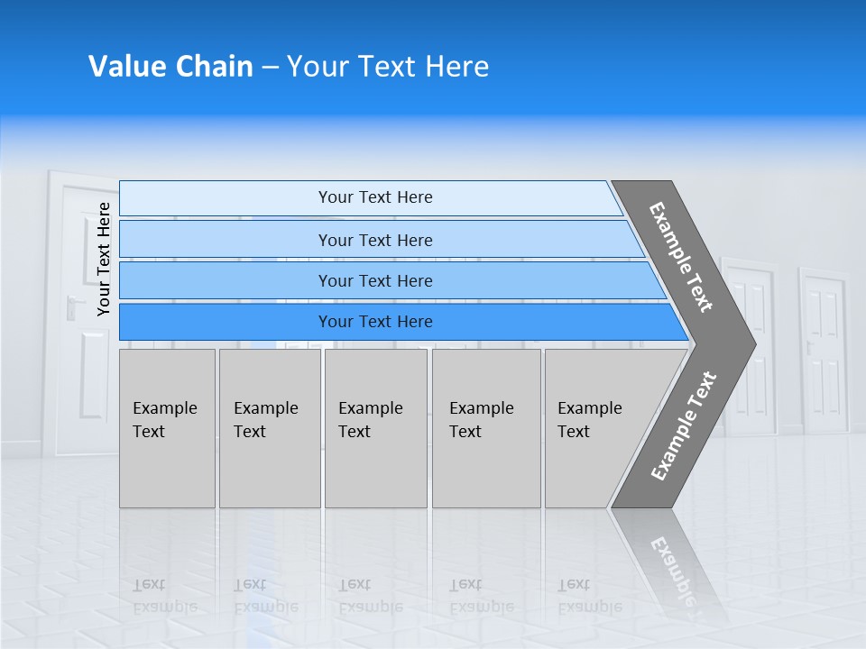 Blue Choice Leave PowerPoint Template