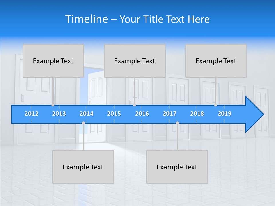 Blue Choice Leave PowerPoint Template