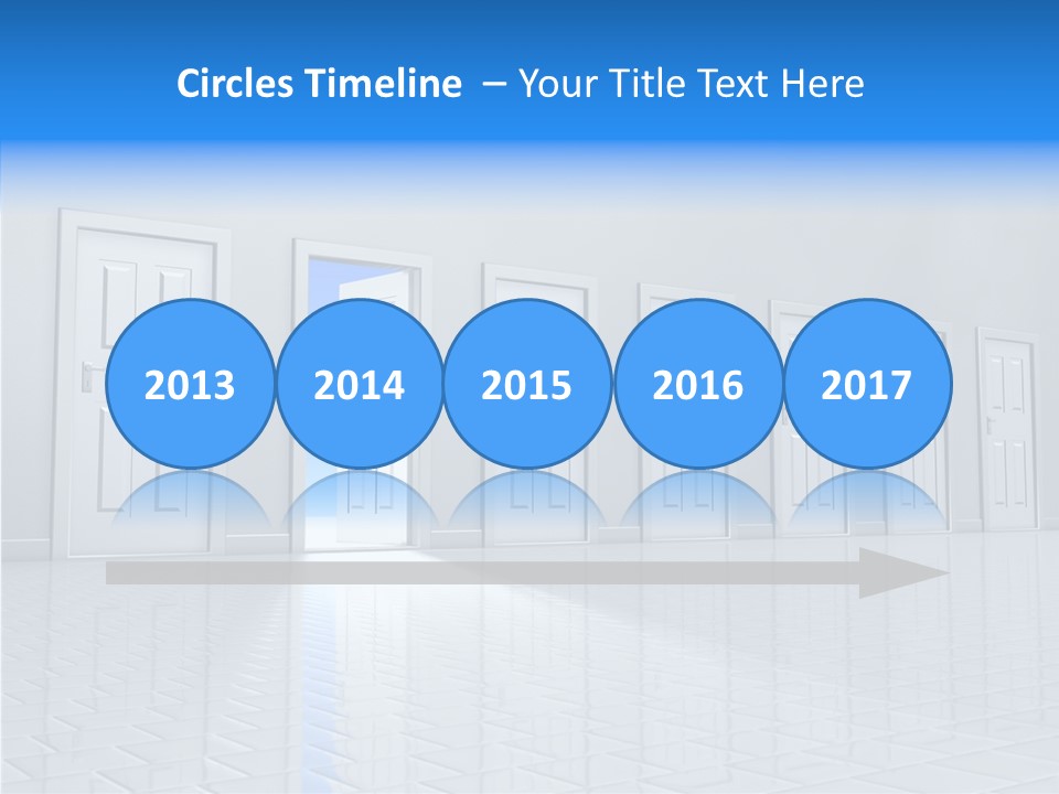 Blue Choice Leave PowerPoint Template