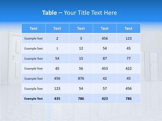 Blue Choice Leave PowerPoint Template