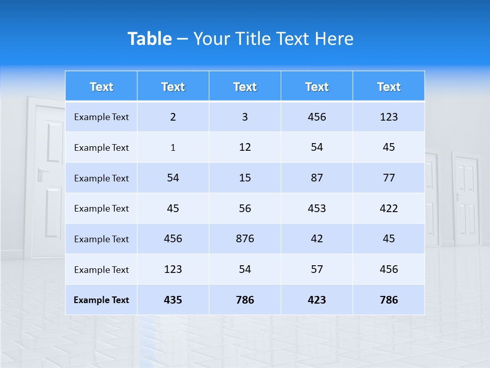 Blue Choice Leave PowerPoint Template