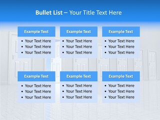 Blue Choice Leave PowerPoint Template