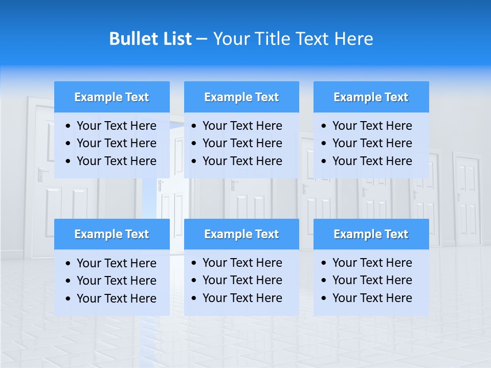 Blue Choice Leave PowerPoint Template