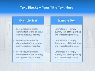 Blue Choice Leave PowerPoint Template
