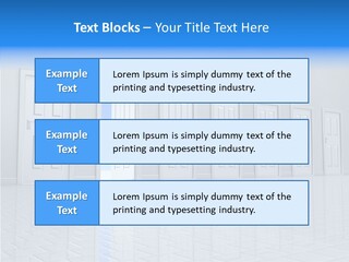 Blue Choice Leave PowerPoint Template