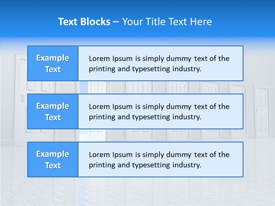 Blue Choice Leave PowerPoint Template