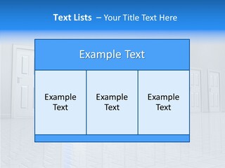 Blue Choice Leave PowerPoint Template