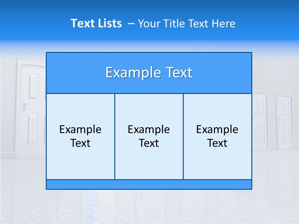 Blue Choice Leave PowerPoint Template