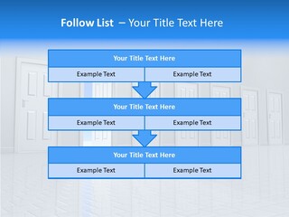 Blue Choice Leave PowerPoint Template