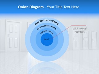 Blue Choice Leave PowerPoint Template
