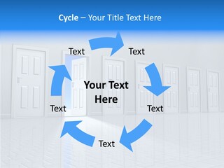 Blue Choice Leave PowerPoint Template