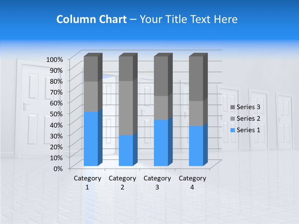 Blue Choice Leave PowerPoint Template