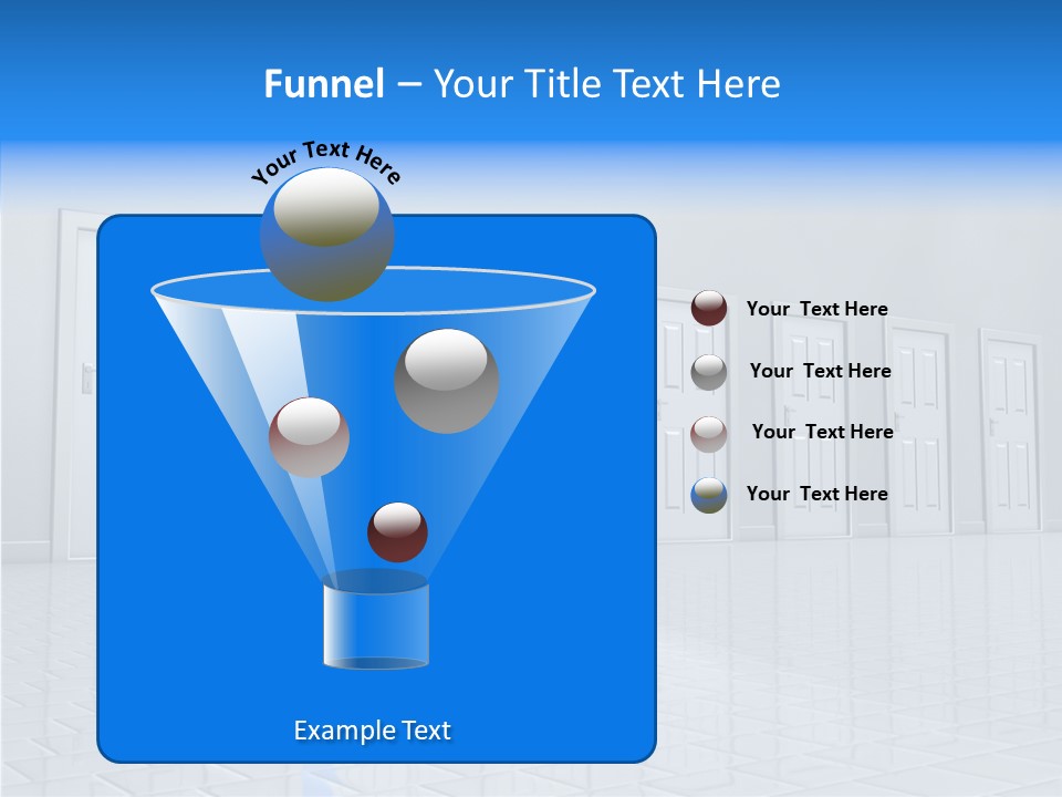 Blue Choice Leave PowerPoint Template