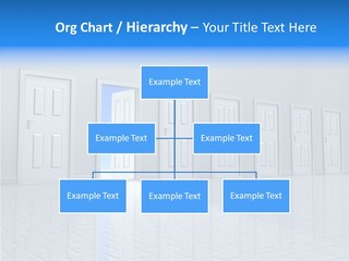 Blue Choice Leave PowerPoint Template