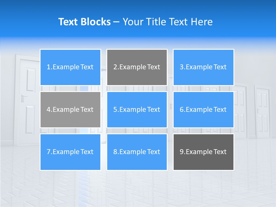Blue Choice Leave PowerPoint Template