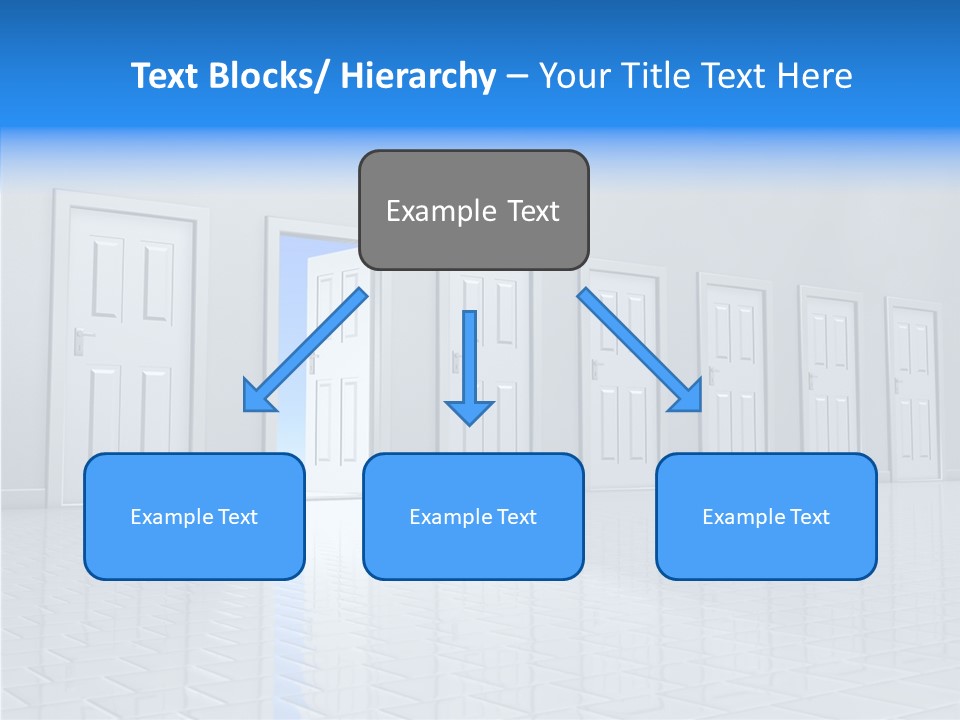 Blue Choice Leave PowerPoint Template
