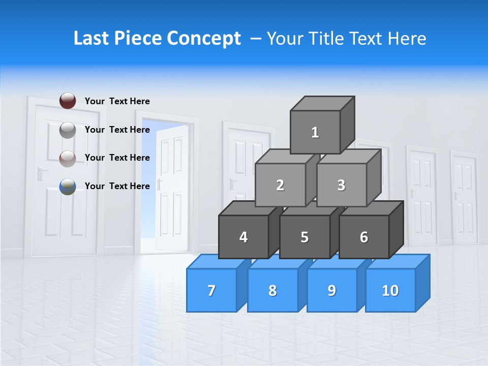 Blue Choice Leave PowerPoint Template