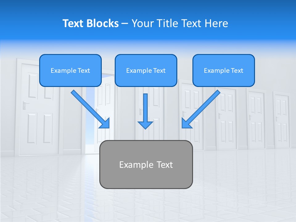 Blue Choice Leave PowerPoint Template