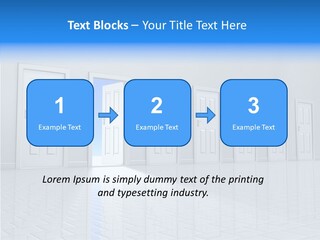 Blue Choice Leave PowerPoint Template