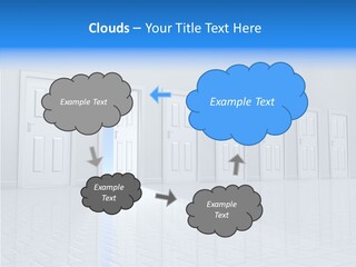 Blue Choice Leave PowerPoint Template
