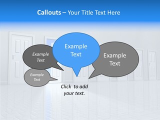 Blue Choice Leave PowerPoint Template
