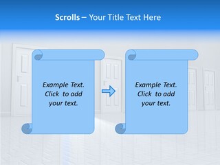 Blue Choice Leave PowerPoint Template