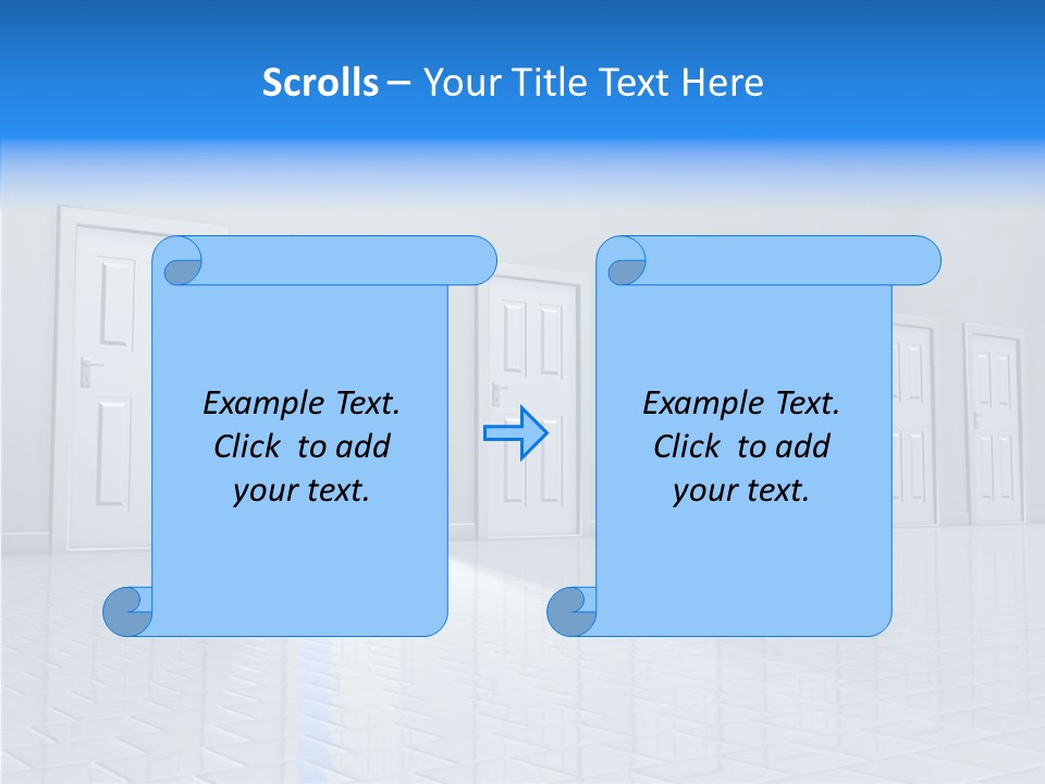 Blue Choice Leave PowerPoint Template