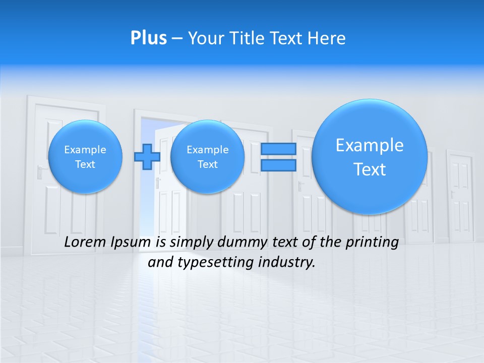 Blue Choice Leave PowerPoint Template