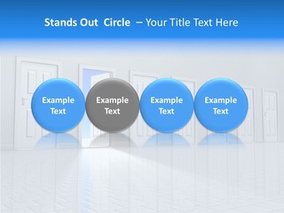 Blue Choice Leave PowerPoint Template