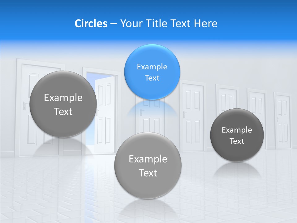 Blue Choice Leave PowerPoint Template